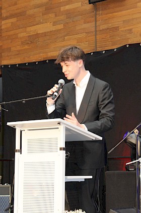Luca Wagenblast hält die Scheffelpreis-Rede